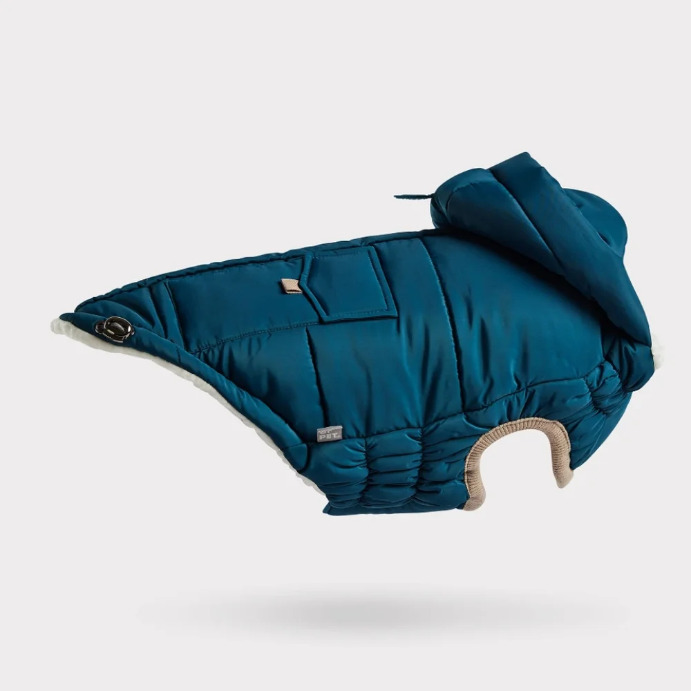 GF Pet Elasto-fit Nordic Dog Parka, Teal, Small